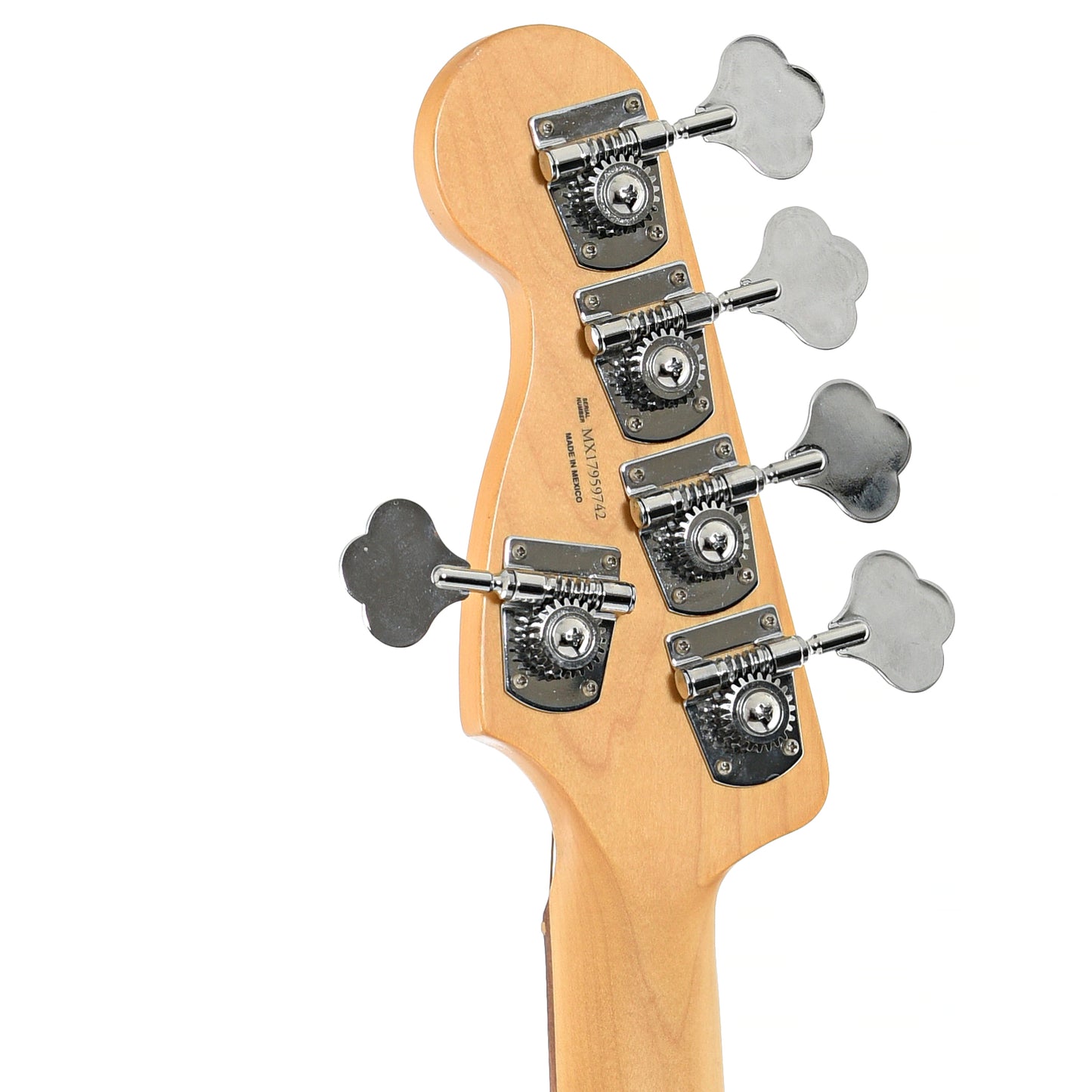 Back headstock of Fender Standard Jazz Bass V 5-String Electric Bass (2017)