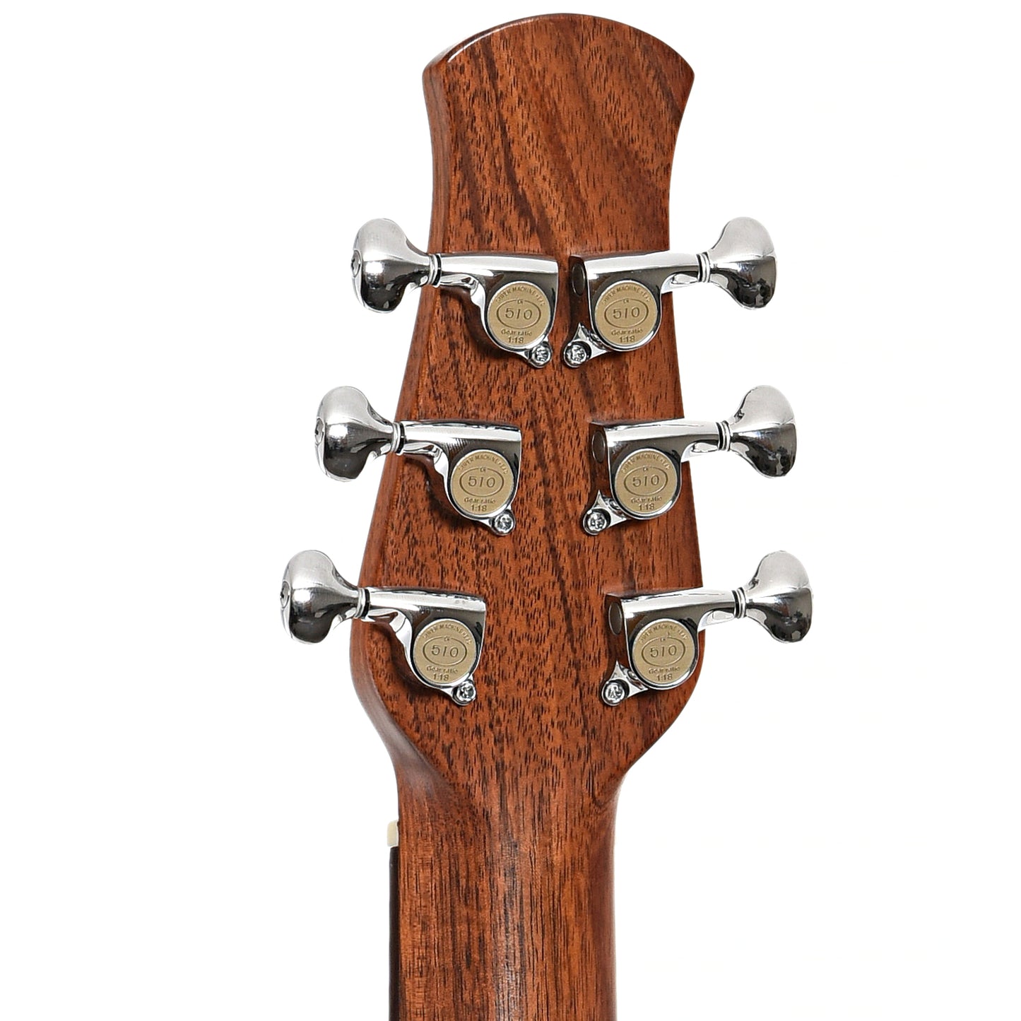 Back headstock of Daniel Brauchli Tasmania 3/4 Size Guitar (2015)