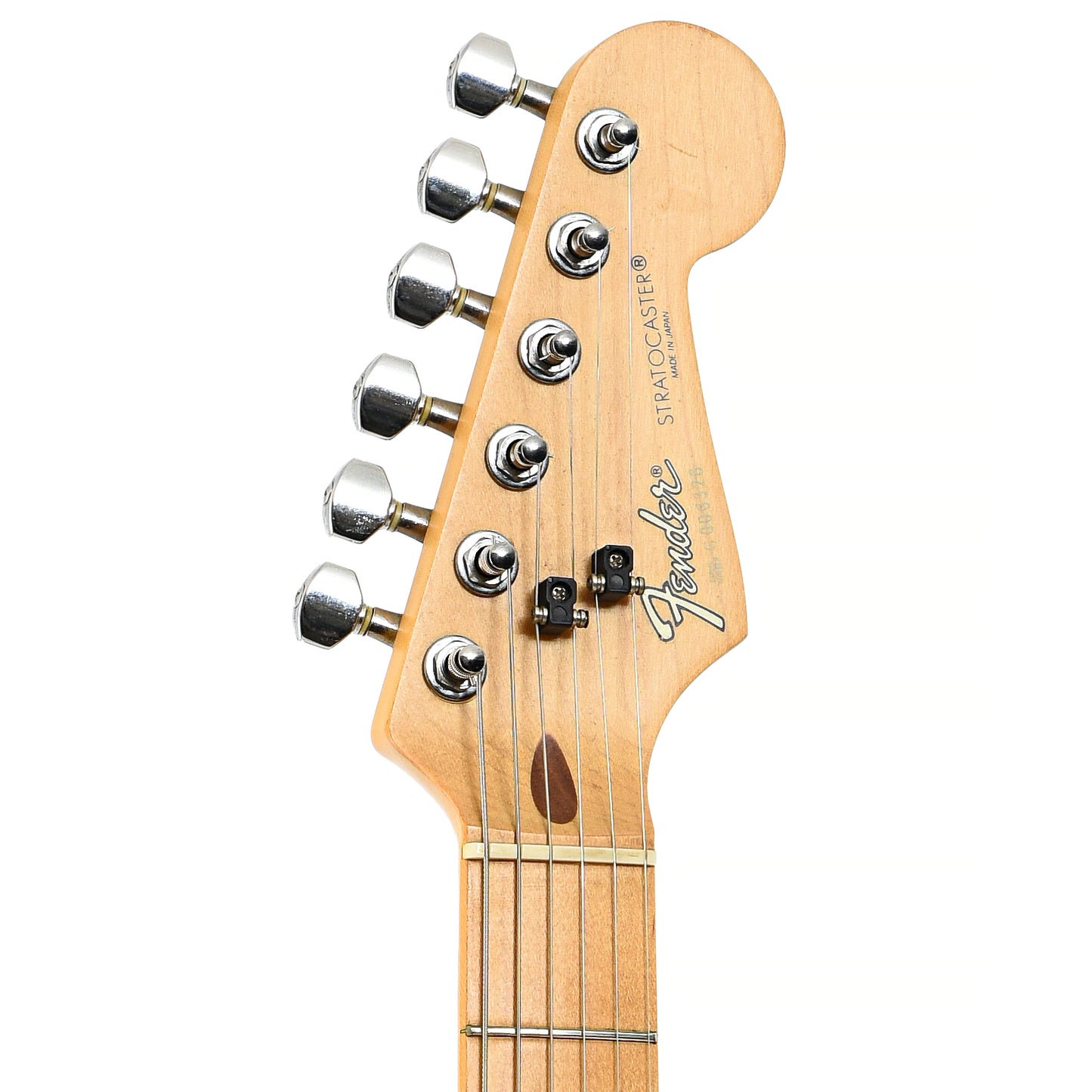 Front headstock of Fender Stratocaster Standard Electric Guitar (c.1988)