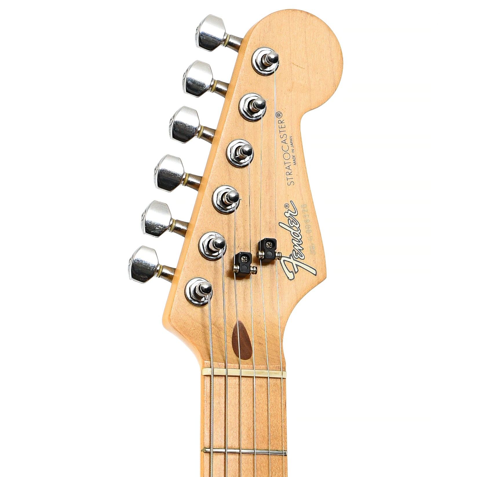 Front headstock of Fender Stratocaster Standard Electric Guitar (c.1988)