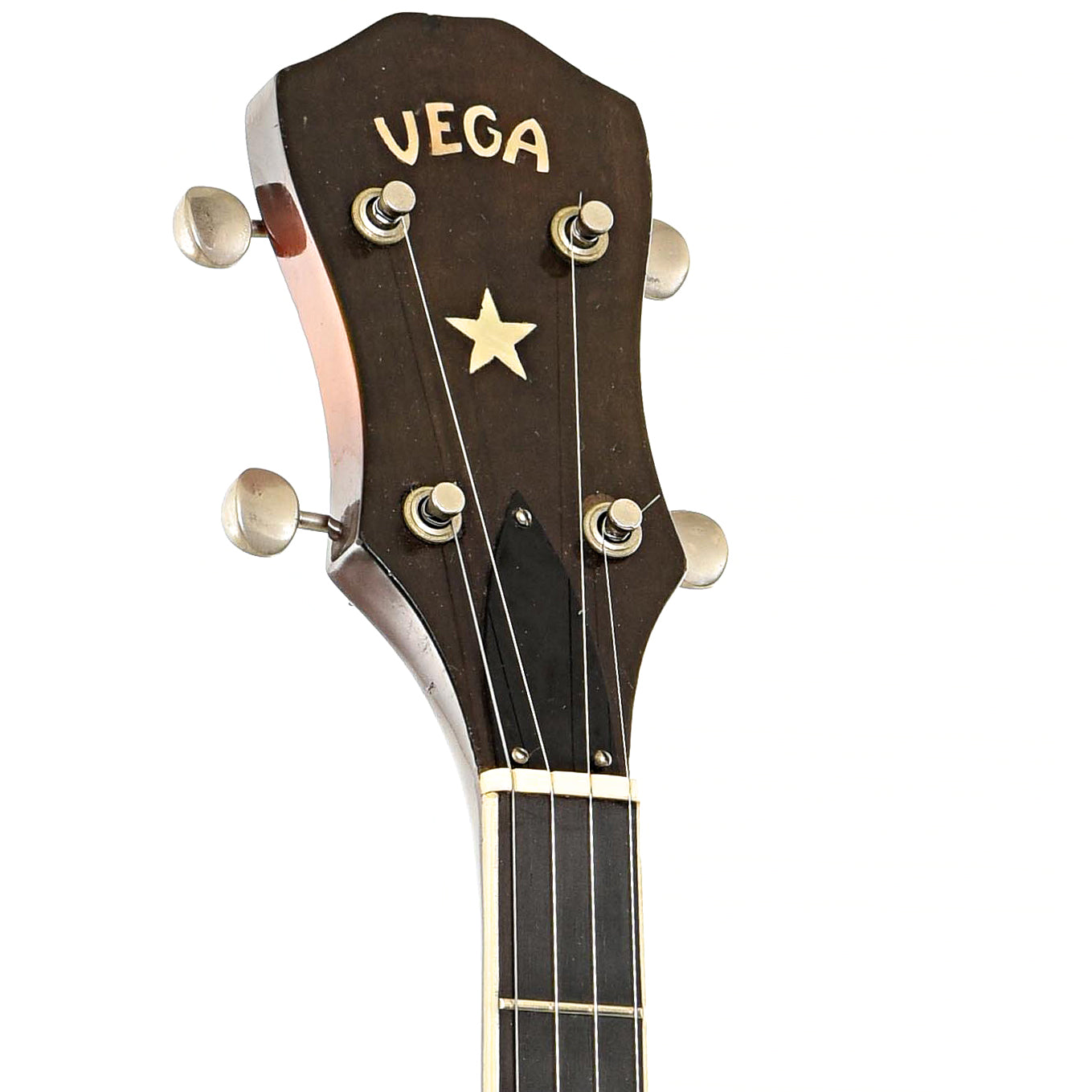 Front headstock of Vega FP-5 Folk Professional Open Back Banjo (1964)