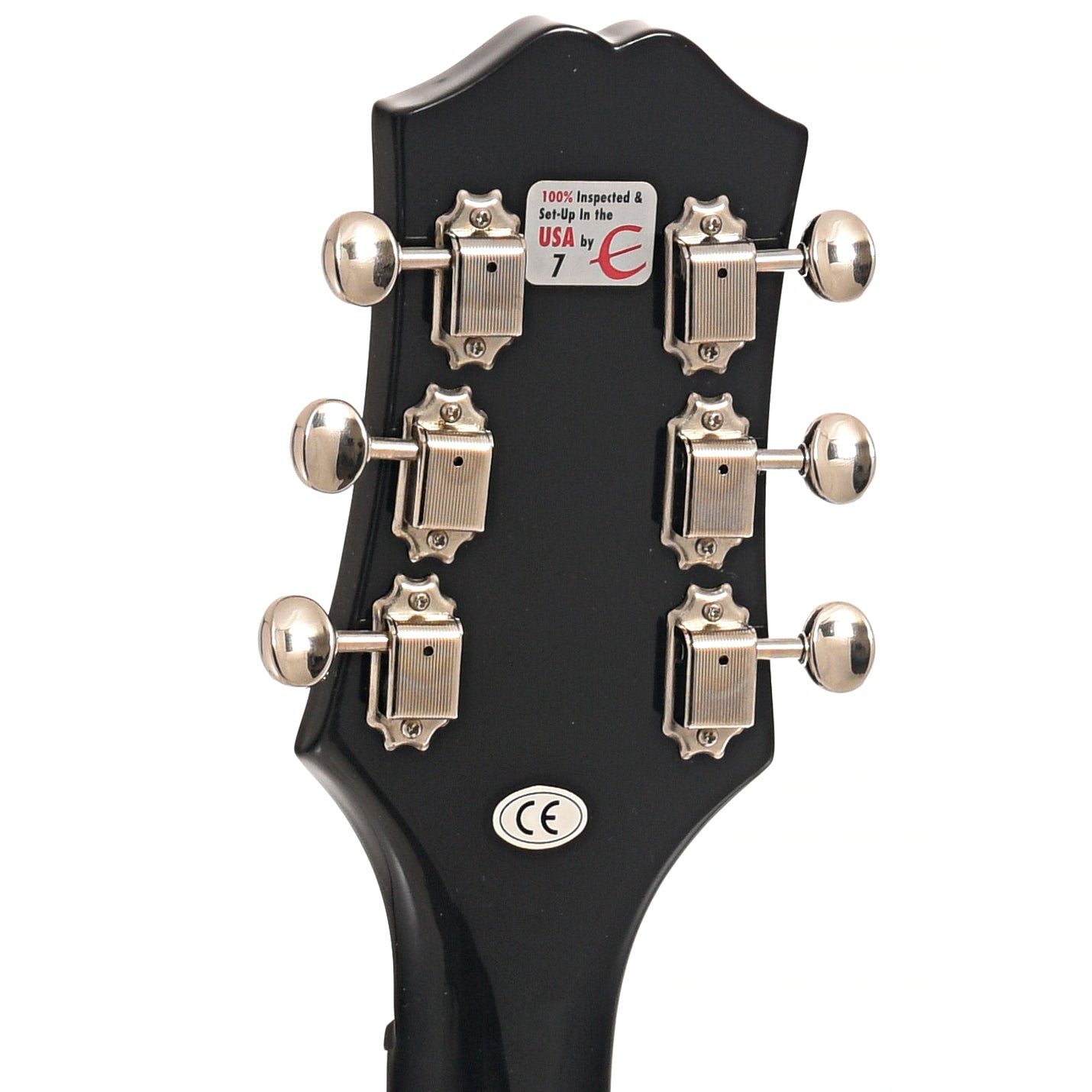 Back headstock of Epiphone Flamekat