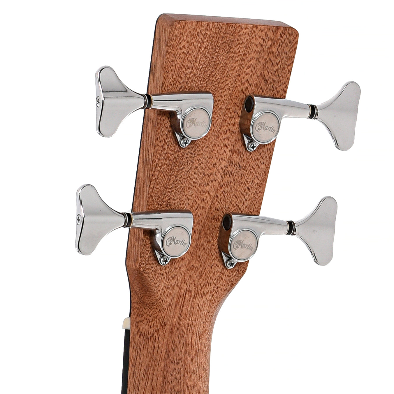 Back headstock of Martin DJR-10E Acoustic Bass 