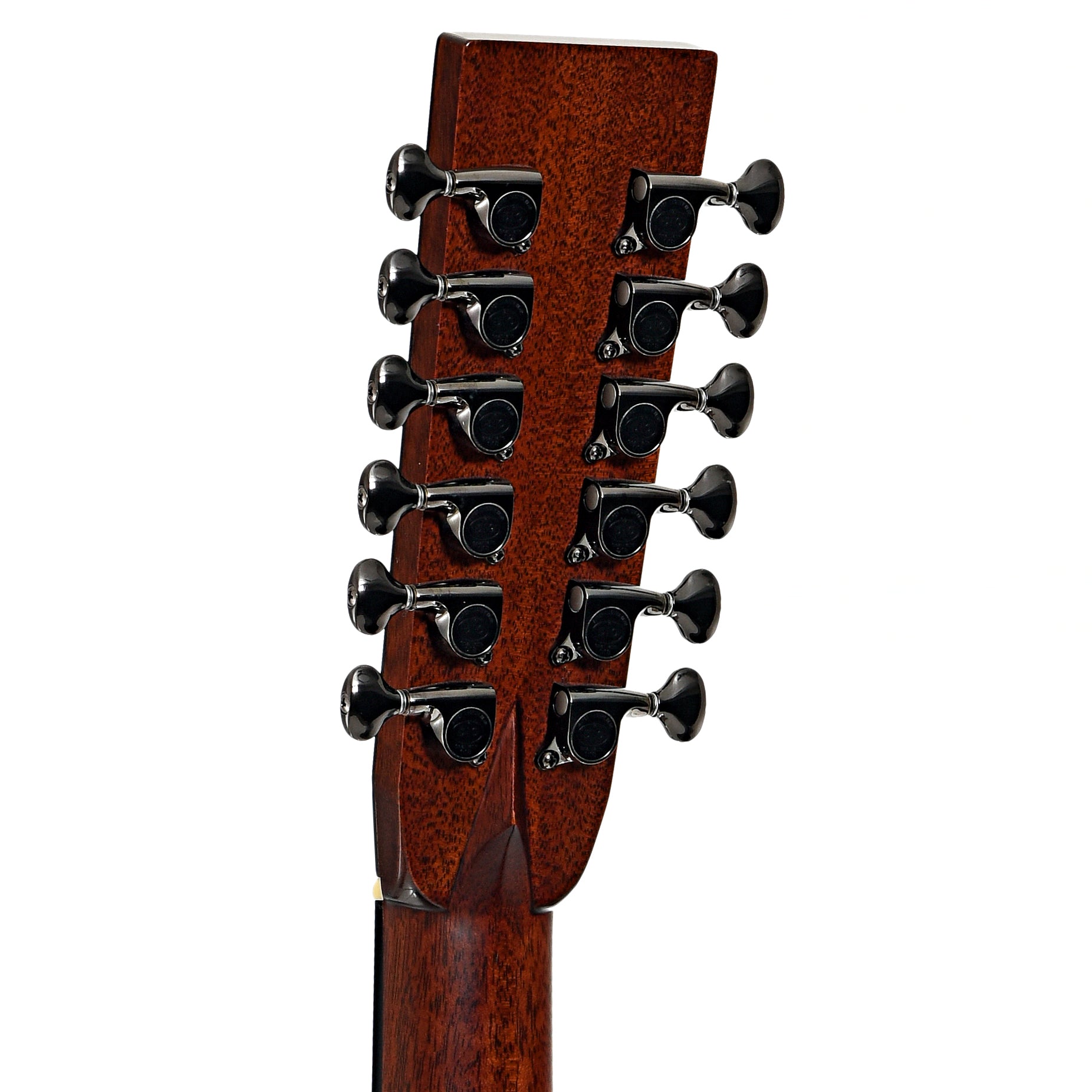 BAck headstock of Santa Cruz 00 12-String Acoustic-Electric Guitar (2008)