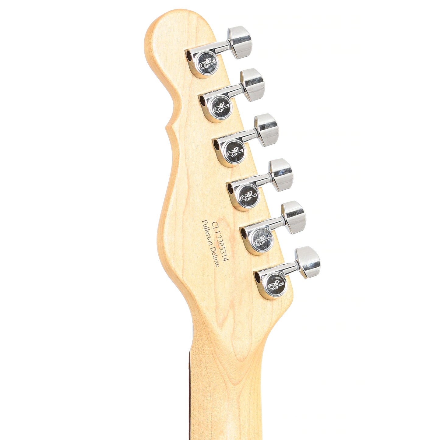 Back headstock of G&L ASAT Fullerton Deluxe Electric Guitar