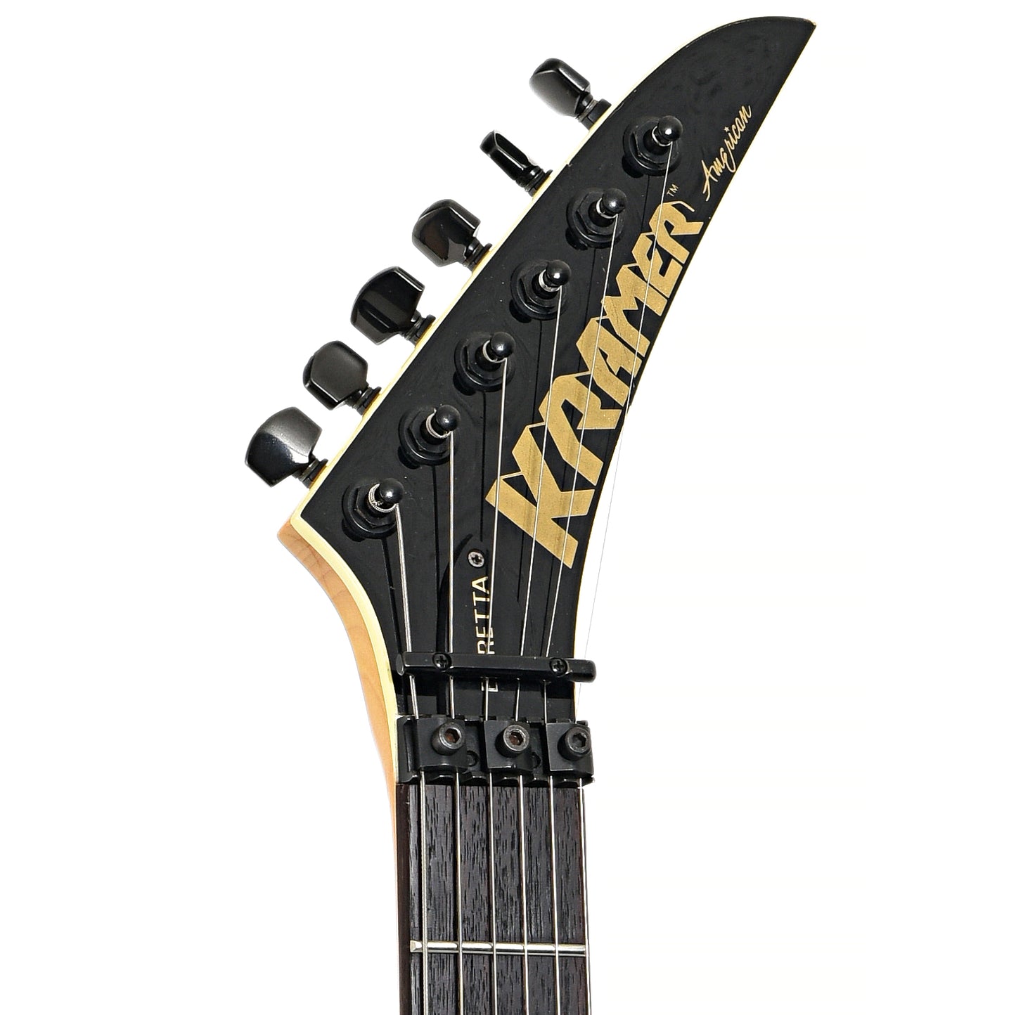 Front headstock of Kramer Baretta Electric Guitar (1985)