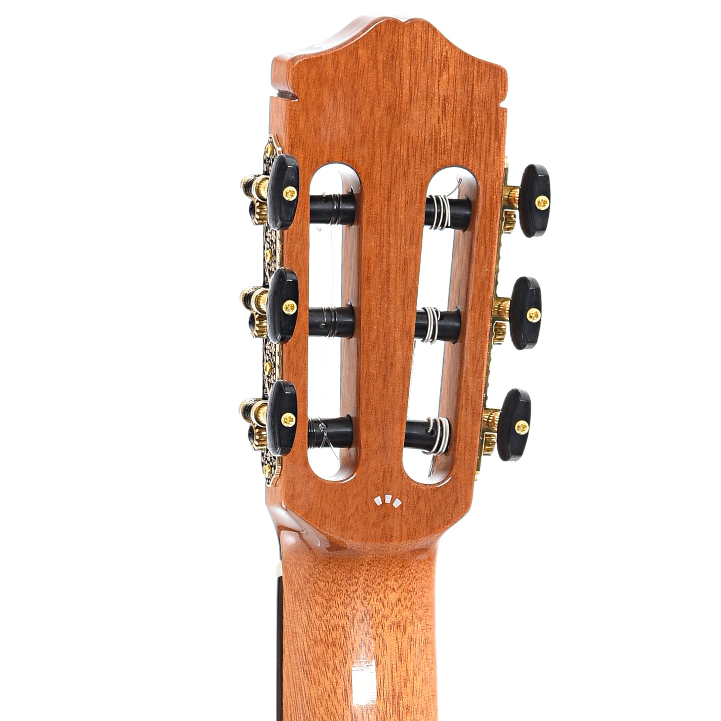 Back headstock of Cordoba C7 Classical Guitar, Cedar Top (recent)