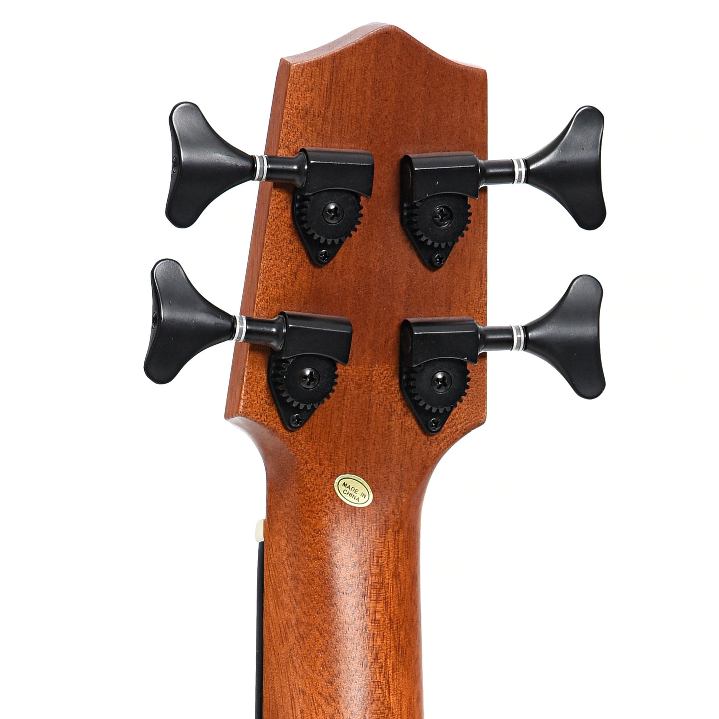 Back headstock of Kala U-Bass Journeyman Fretted Mini-Bass (2020)