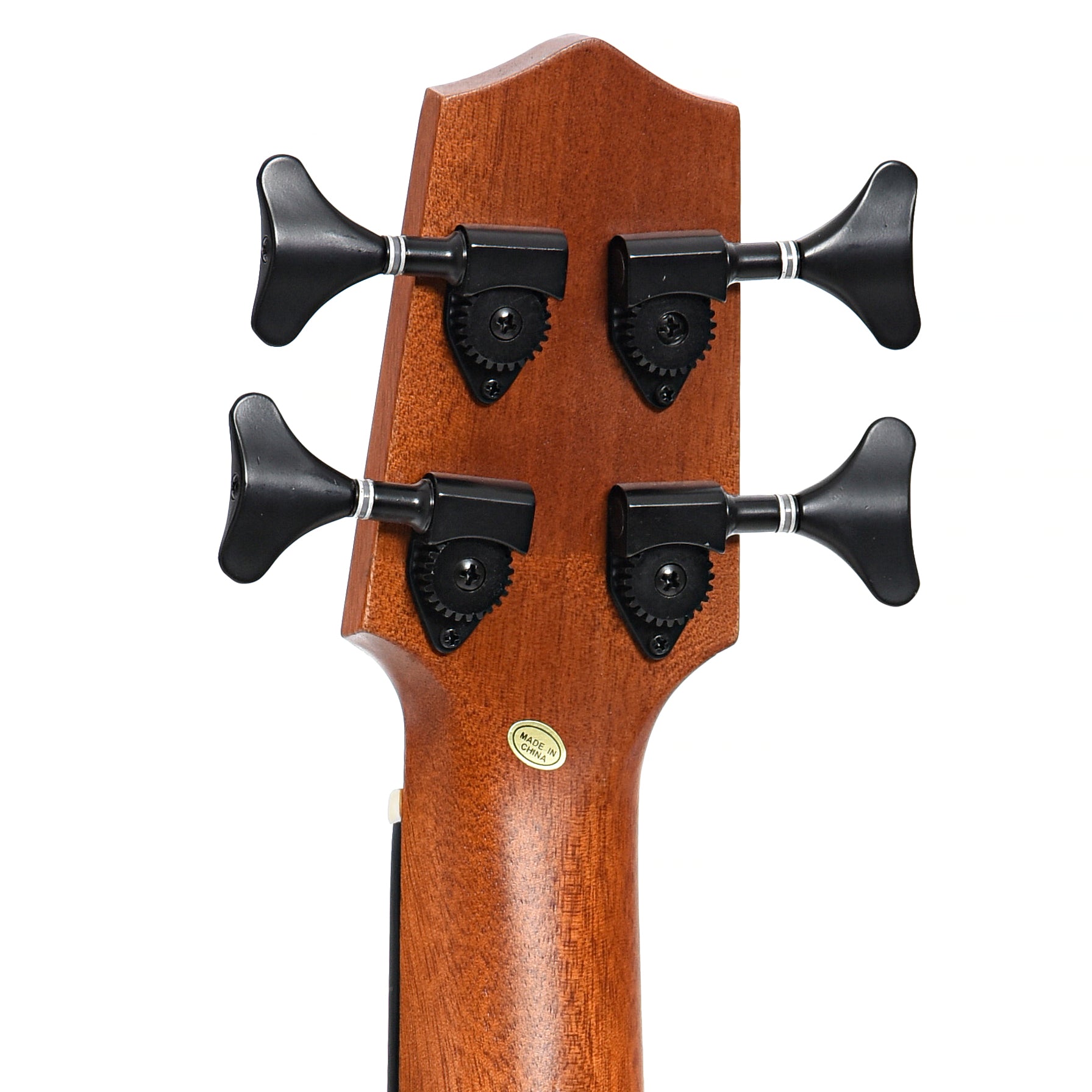 Back headstock of Kala U-Bass Journeyman Fretted Mini-Bass (2020)