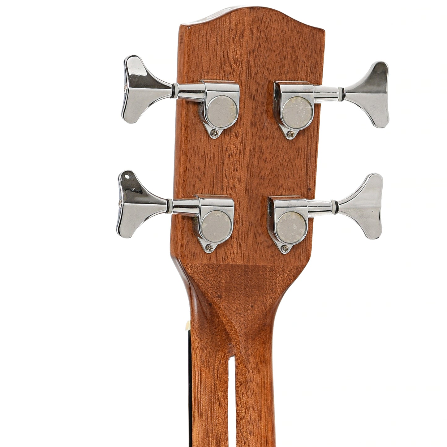 Back headstock of Ohana OBU-22 Compact Acoustic Bass with Pickup (2021)