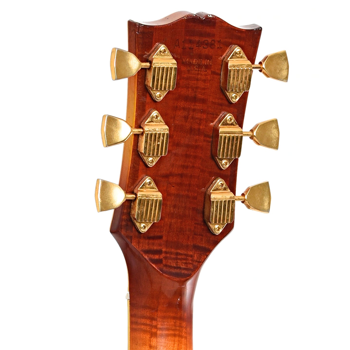 Back headstock of Gibson J-200 Artist