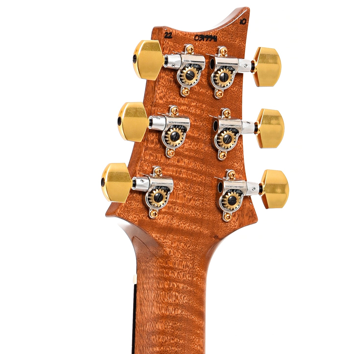 Back headstock of PRS Modern Eagle V guitar