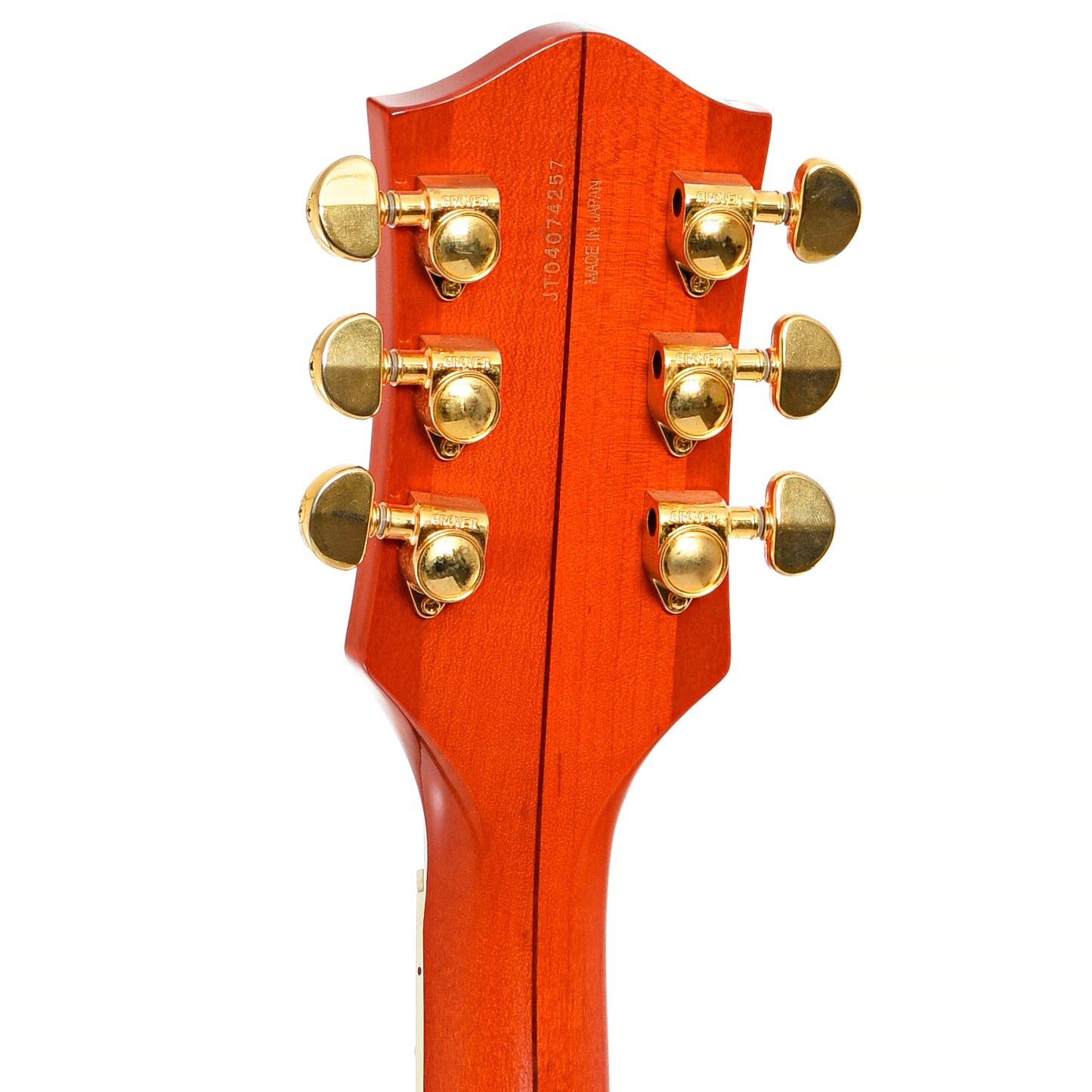 Back headstock of Gretsch G6120 LH Hollowbody Electric Guitar