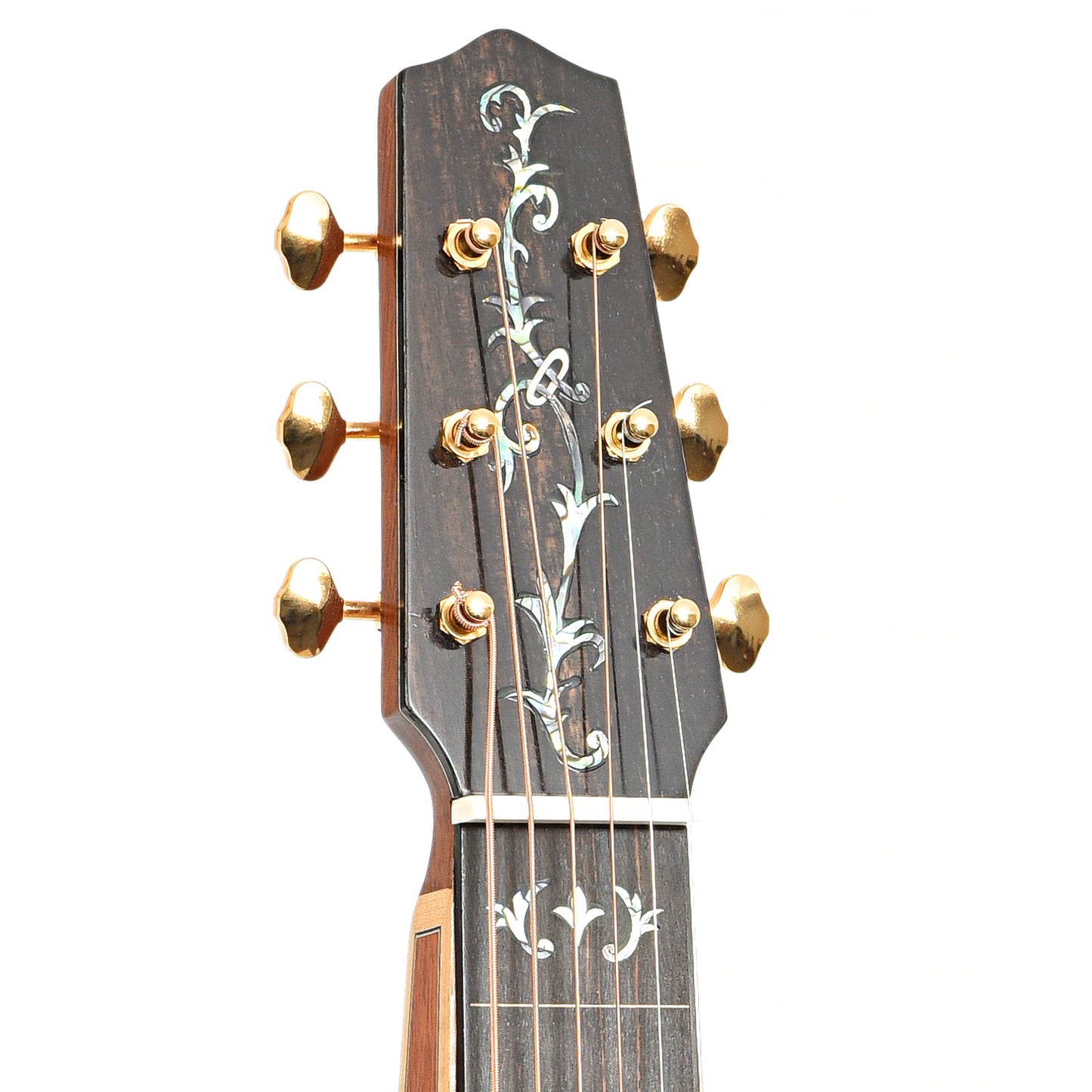 Frotn headstock of Mason Weissenborn-Style Hawaiian Guitar (2014)