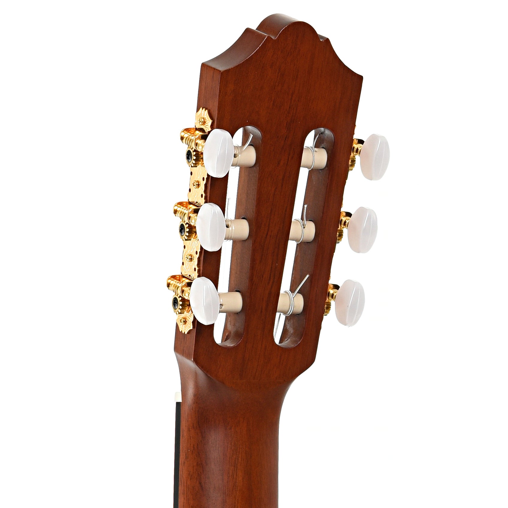 BAck headstock of Yamaha CG-TA Trans-Acoustic Classical Guitar