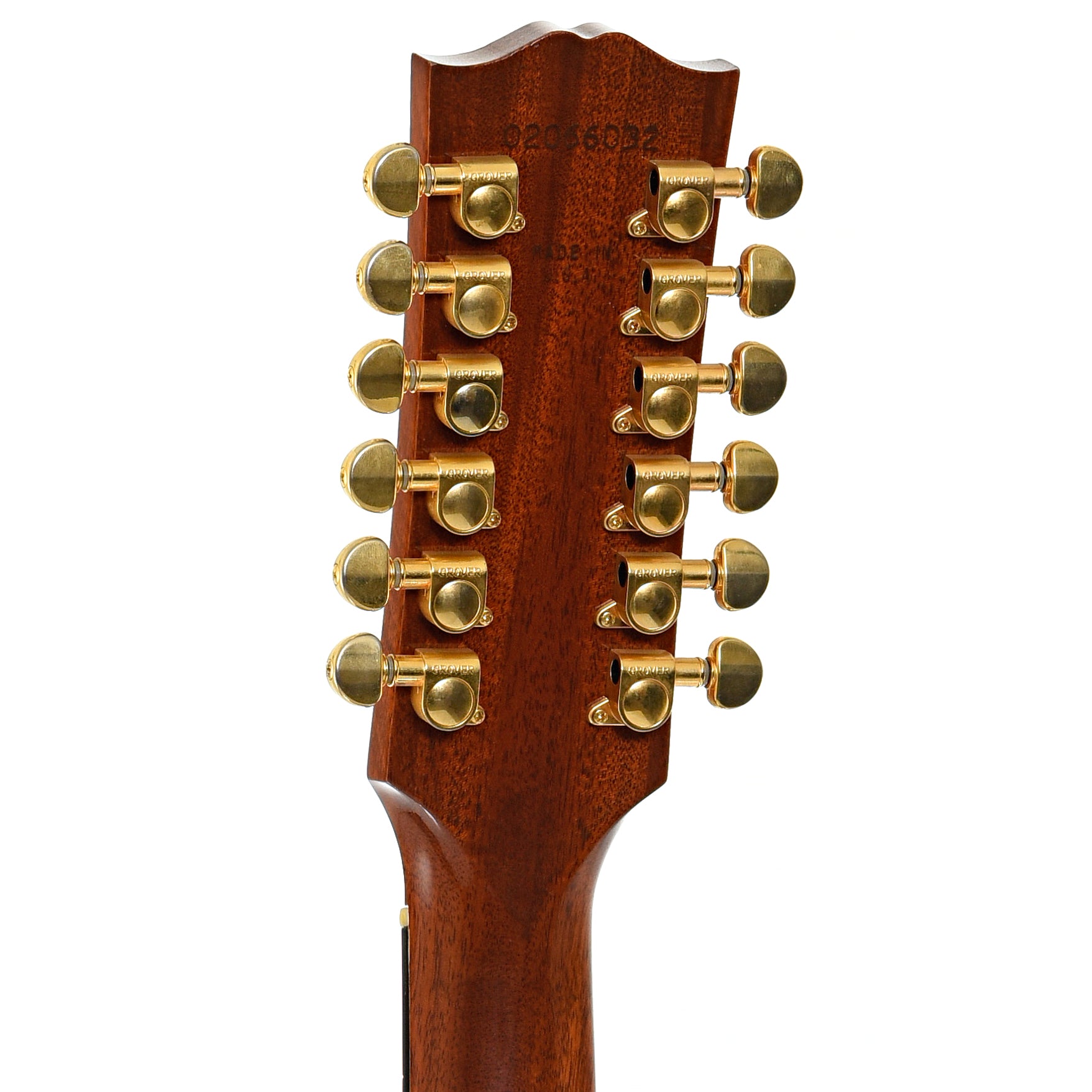 Back headstock of Gibson Songwriter Deluxe 12-String Acoustic Guitar (2006)