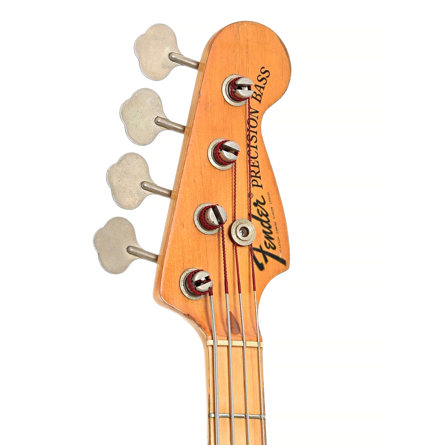 Front headstock of Fender Precision Electric Bass 