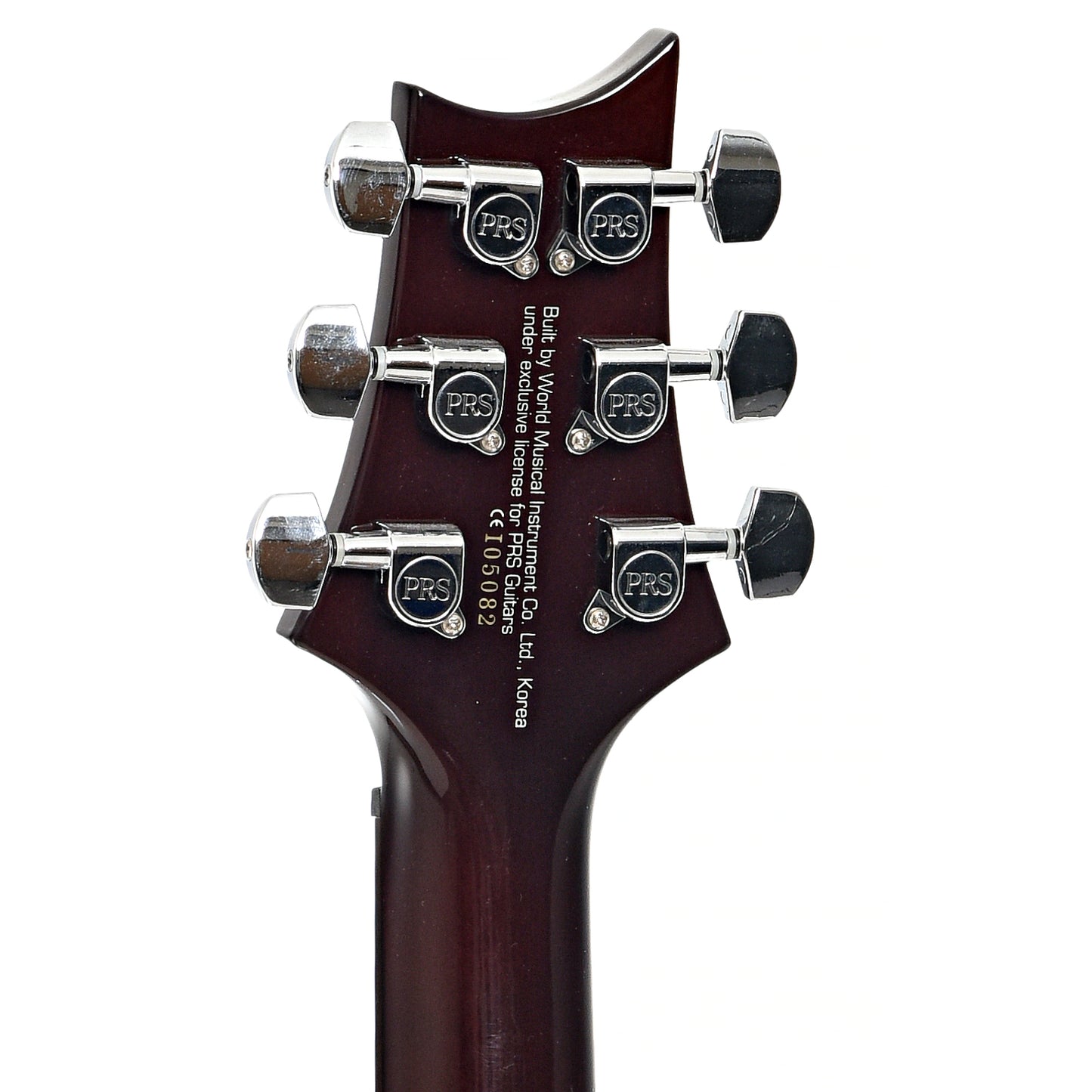 Back headstock of PRS SE Singecut Electric Guitar