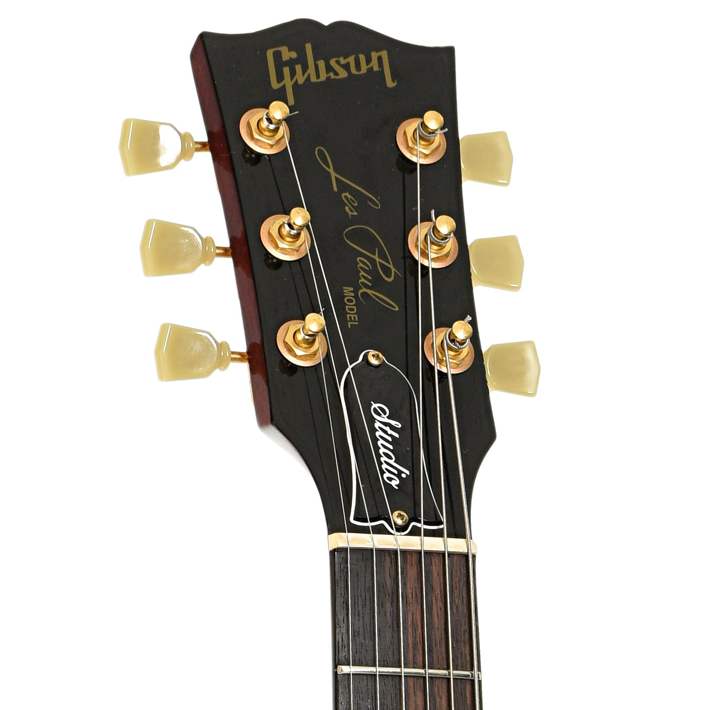 Front headstock of Gibson Les Paul Studio LH