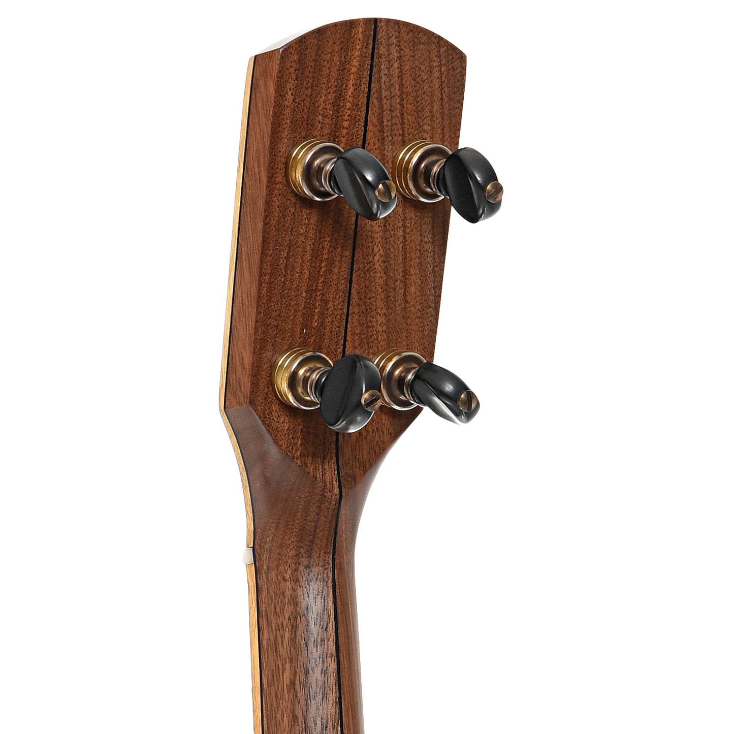 BAck headstock of  Pisgah Appalachian 12" Openback Banjo- Walnut, Short Scale