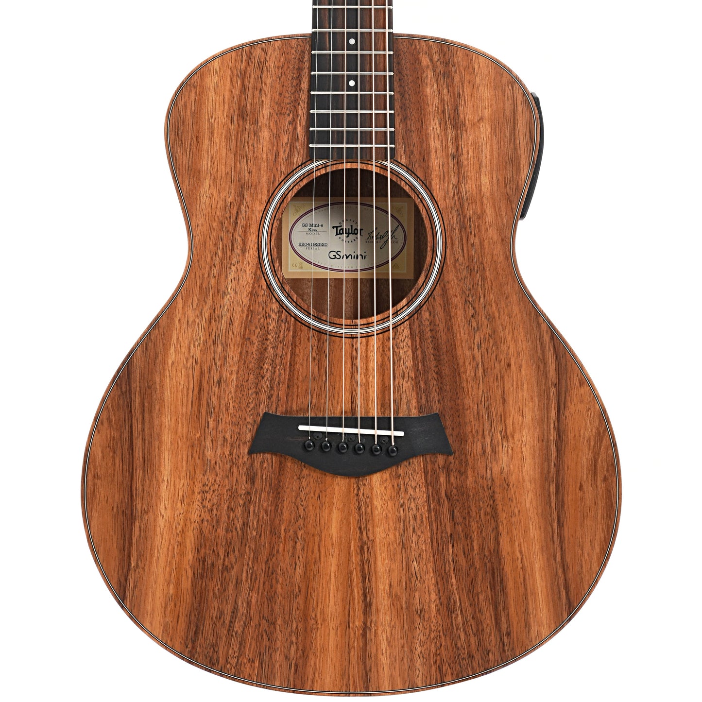 Image 1 of Taylor GS Mini-e Koa 6-String Acoustic Guitar & Gigbag, Left Handed- SKU# GSMINIEKLH : Product Type Flat-top Guitars : Elderly Instruments