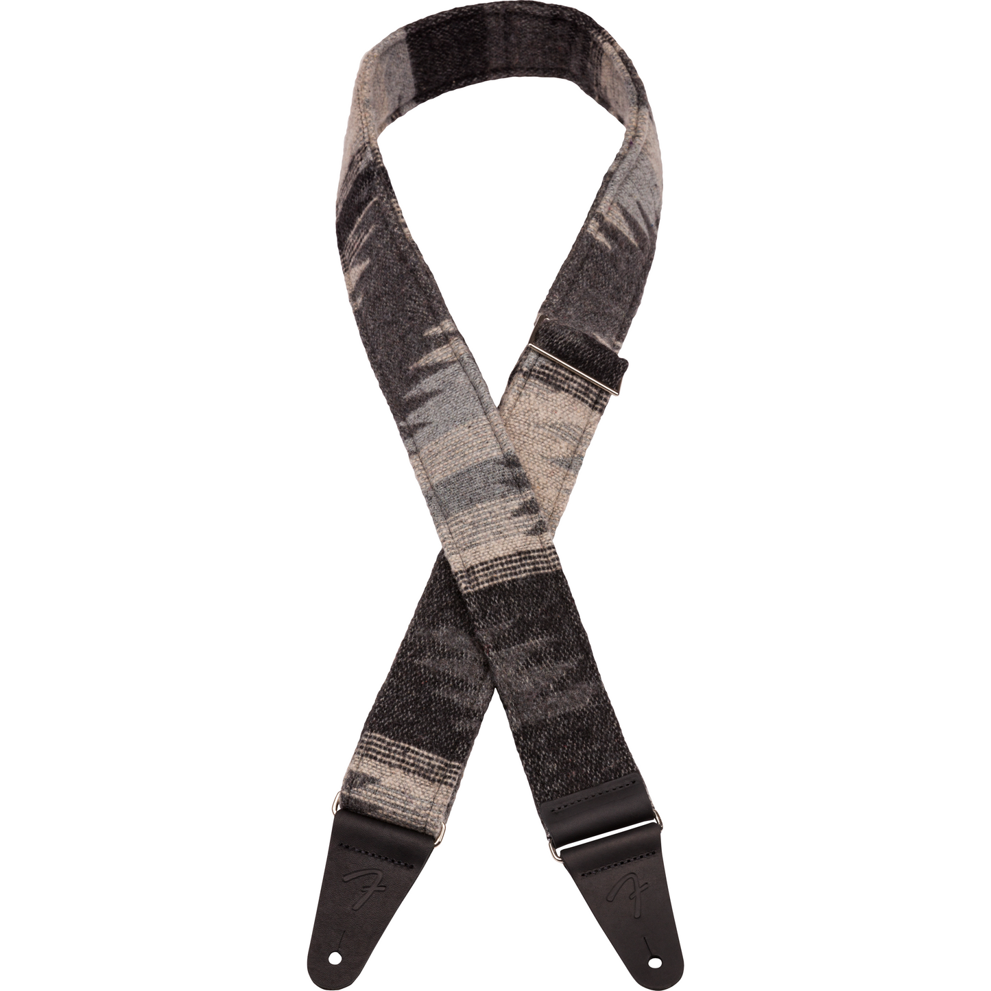 Fender Zion Guitar Strap, Gray Aztec, Front