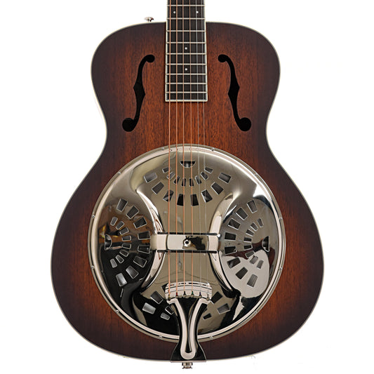 Front of Fender PR-180E Roundneck Resonator 