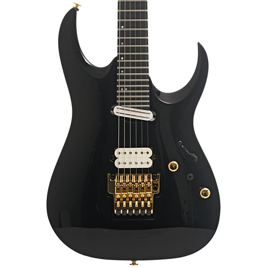 Front of Ibanez Axe Design Lab Prestige Series RGA622XH Electric Guitar, Black