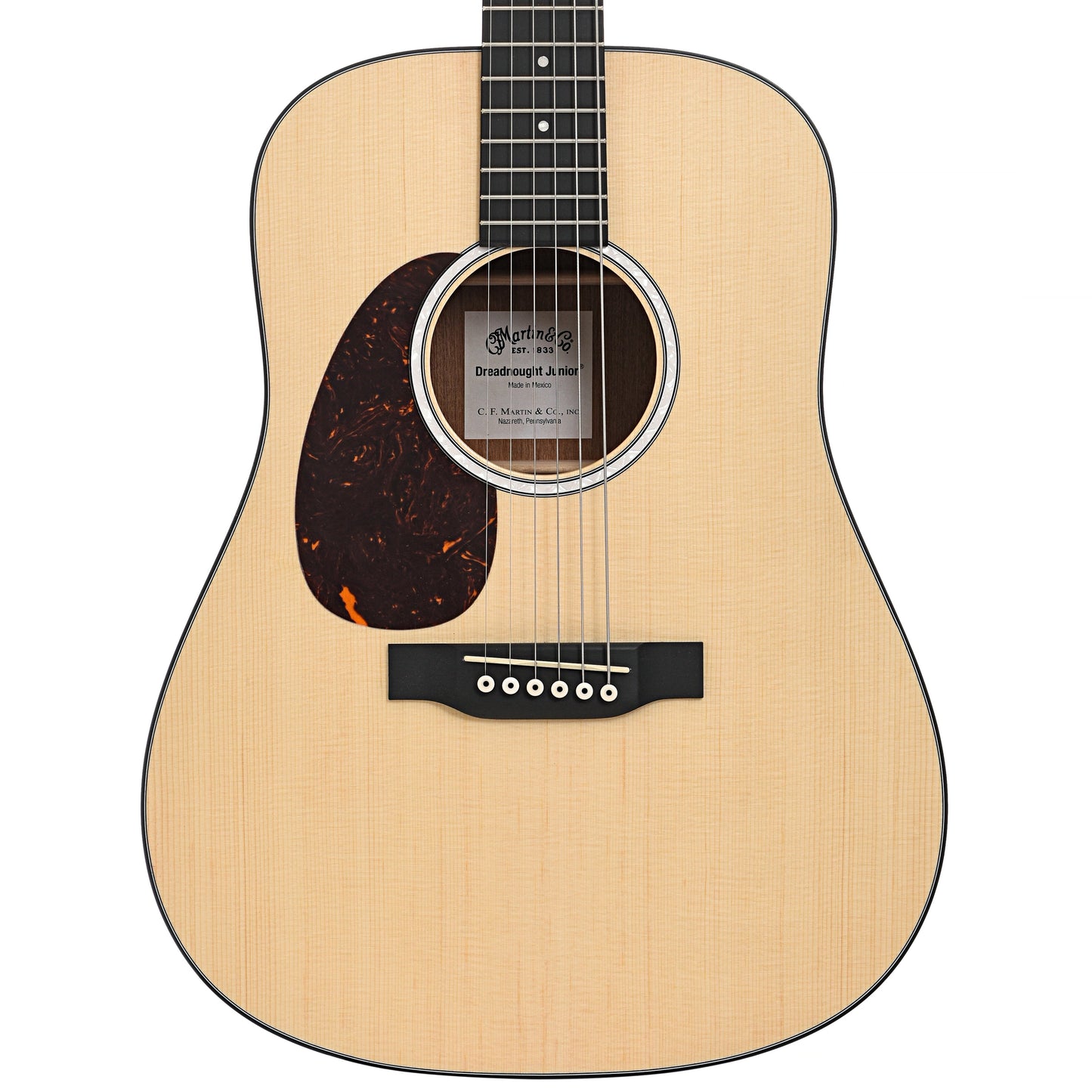 Front of Martin DJR10L Lefthanded Dreadnought Junior