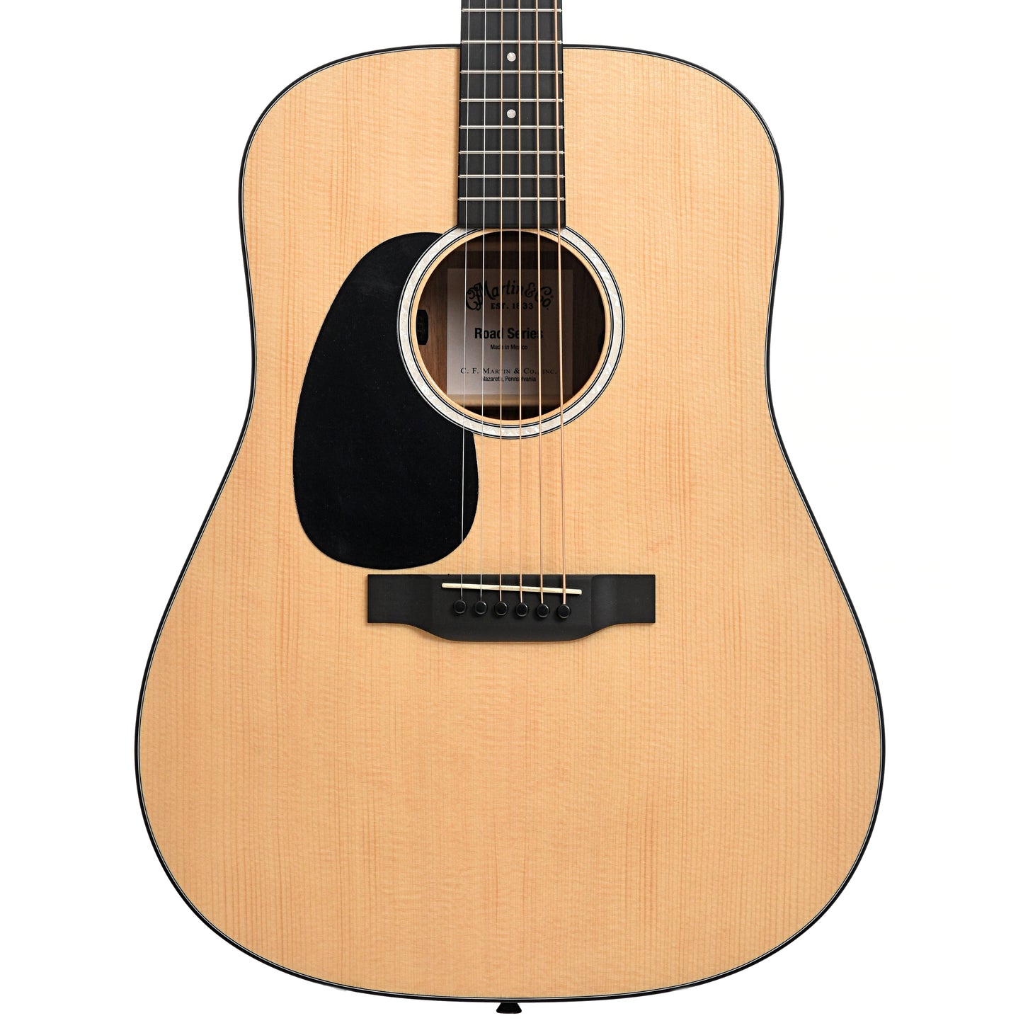 Front of Martin D-12E Koa Lefthanded Guitar with Pickup 