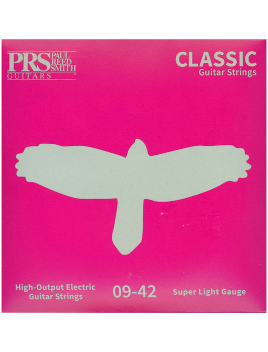 Front of PRS Classic Electric Guitar Strings Super Light Gauge