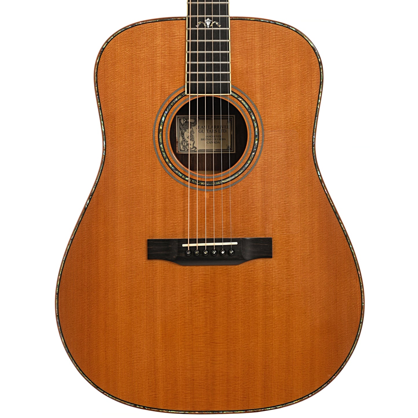 Front of Larrivee D-10 Brazilian Acoustic