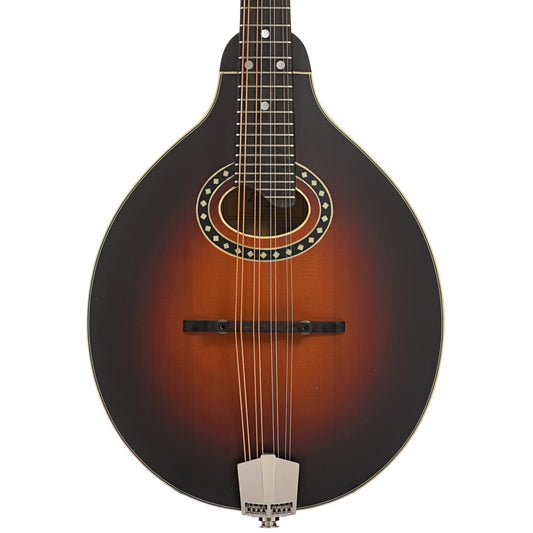 Front of Eastman MD304E-SB Mandolin, Sunburst