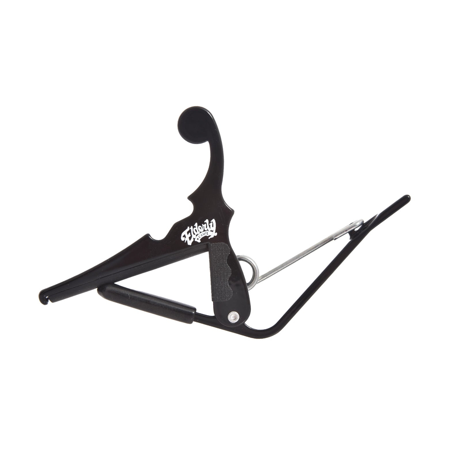 Elderly logo side of Kyser Elderly Logo Quick Change Capo for Banjo, Mandolin and Ukulele