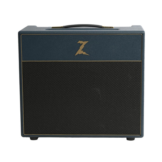 Front of Dr Z Z Wreck 112 Combo Amp {Navy Blue}