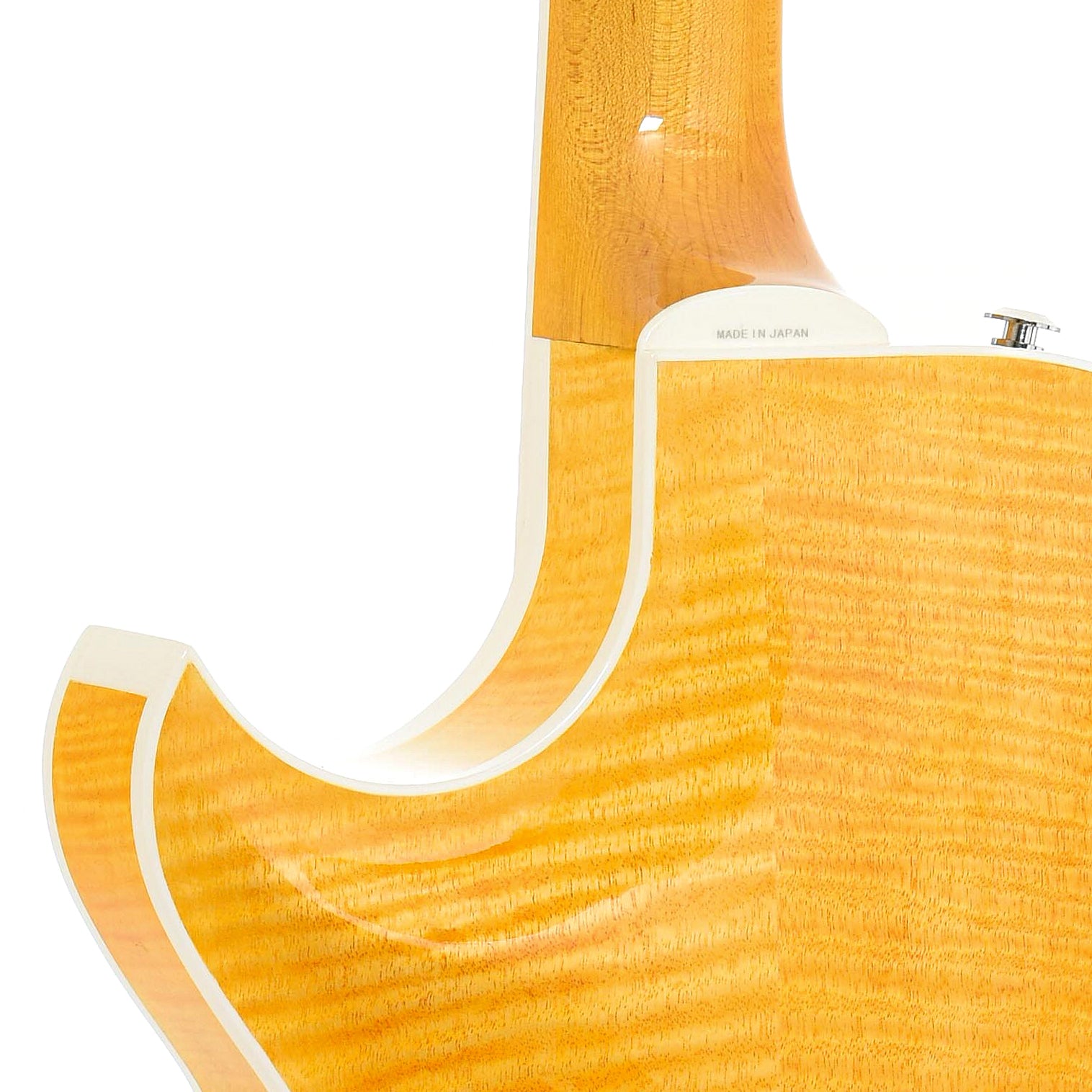 Rear neck joint of Zemaitis Virtuoso Hollowbody Electric Guitar