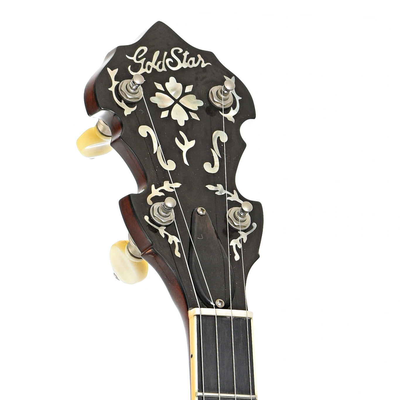 Headstock of Gold Star GF100HF Banjo