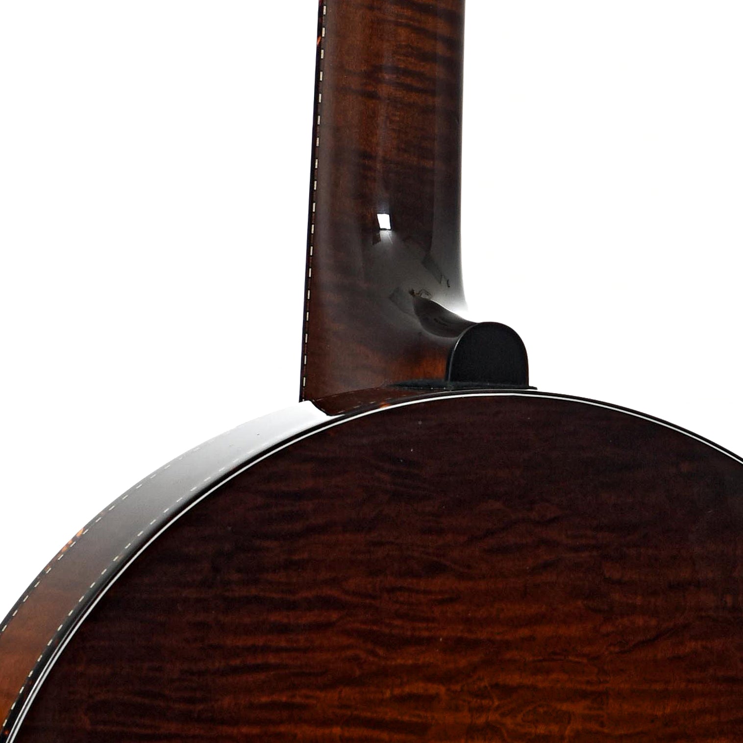 Rear neck joint of Prucha Spirit 24 Custom Presentation Resonator Banjo (2014)