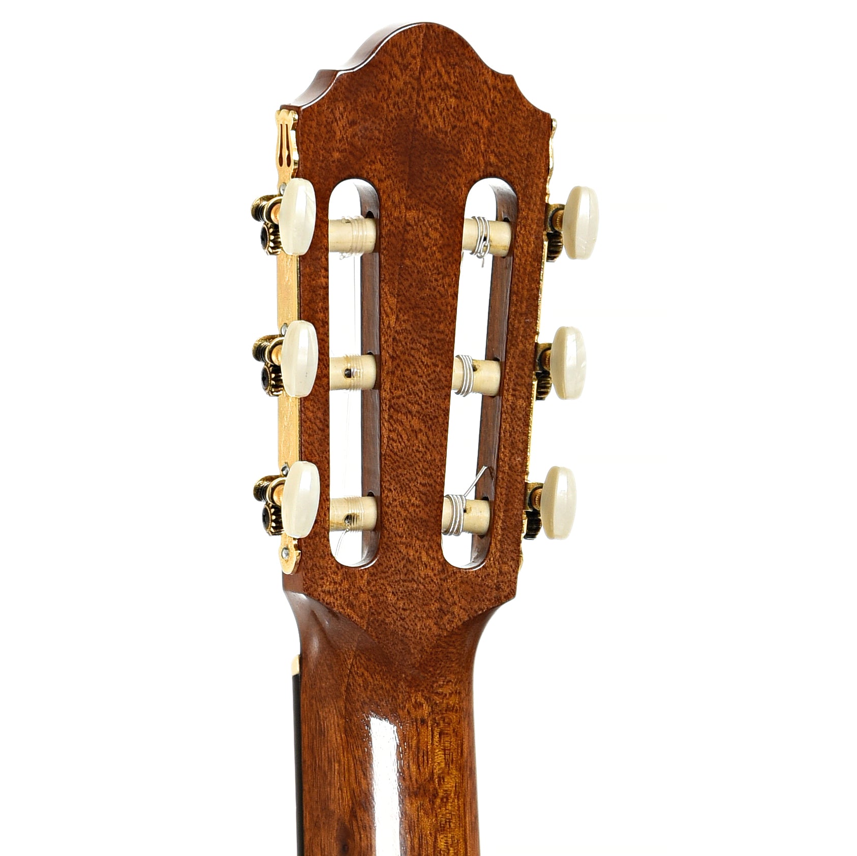 Back headstock of Teruaki Nakade TRN-E Classical Guitar (1970)