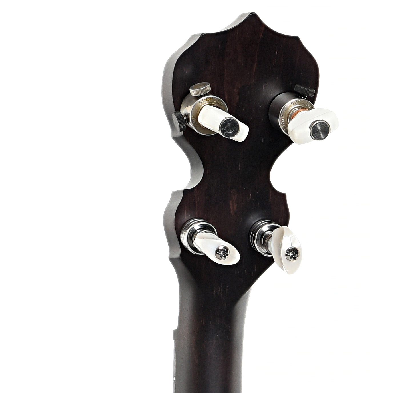 Back headstock of Deering Goodtime Artisan