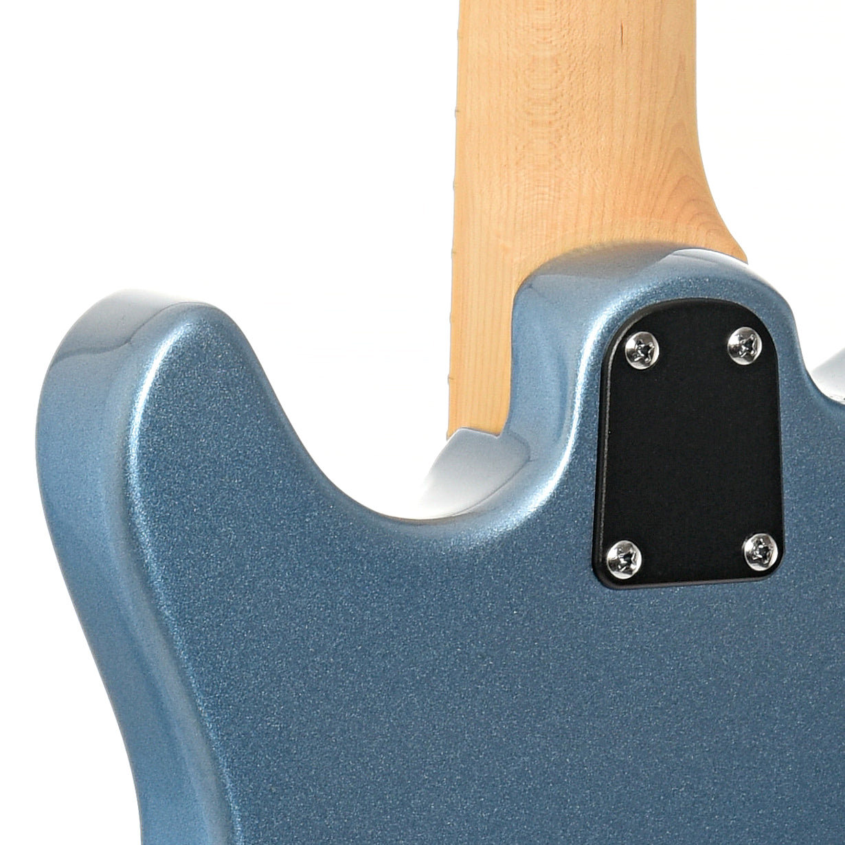 Neck joint of PRS SE NF3 Electric Guitar, Maple, Ice Blue Metallic