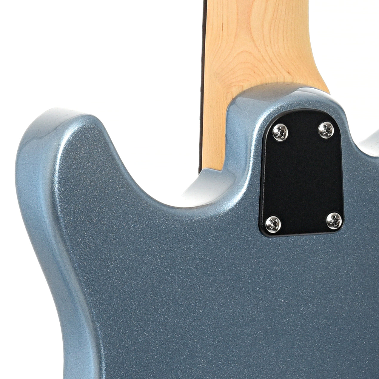 Neck joint of PRS SE NF3 Electric Guitar, Rosewood, Ice Blue Metallic