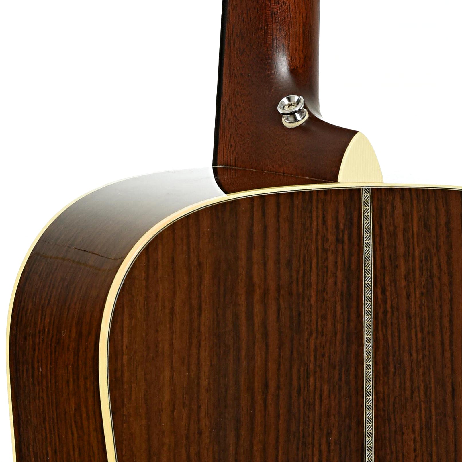 Neck joint of Martin D-28 Marquis Sunburst Acoustic Guitar 