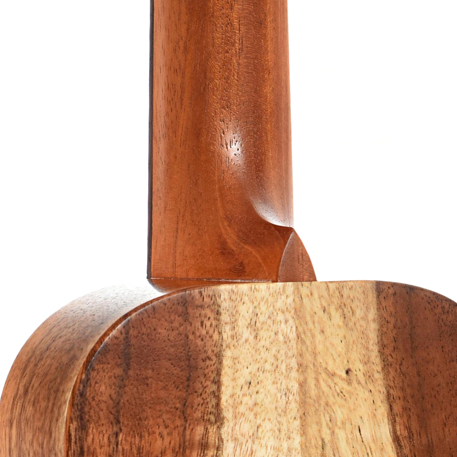 Neck joint of Kanile'a K-1C Satin Concert Ukulele 