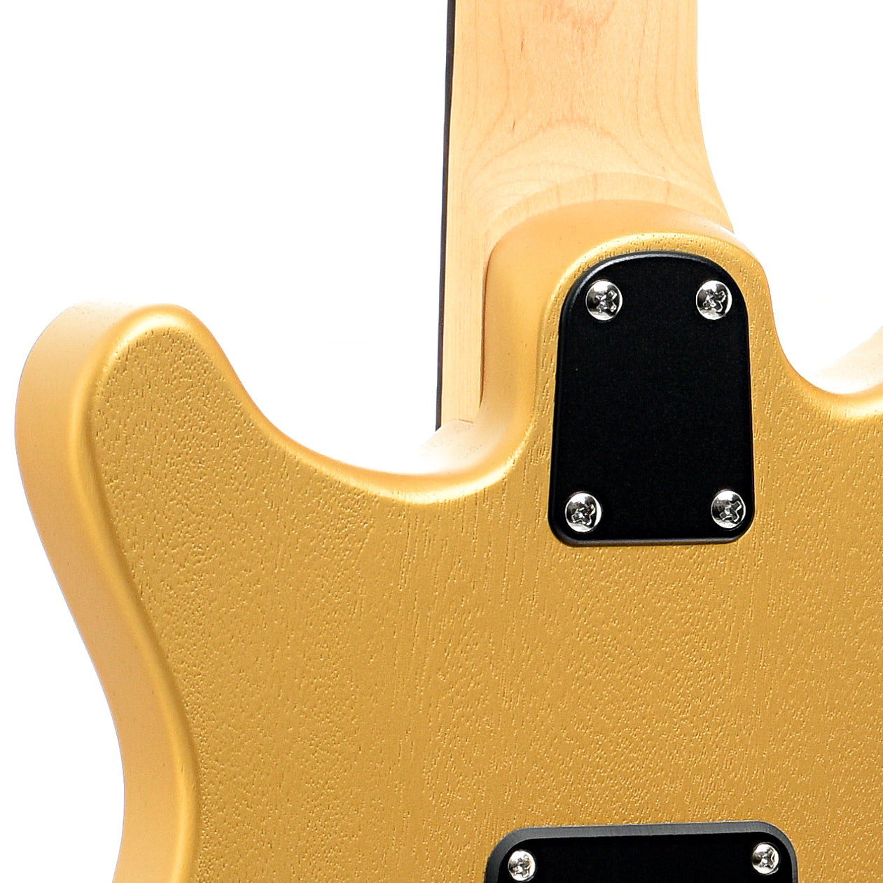 Neck joint of PRS SE CE24 Satin Electric Guitar, Metallic Gold