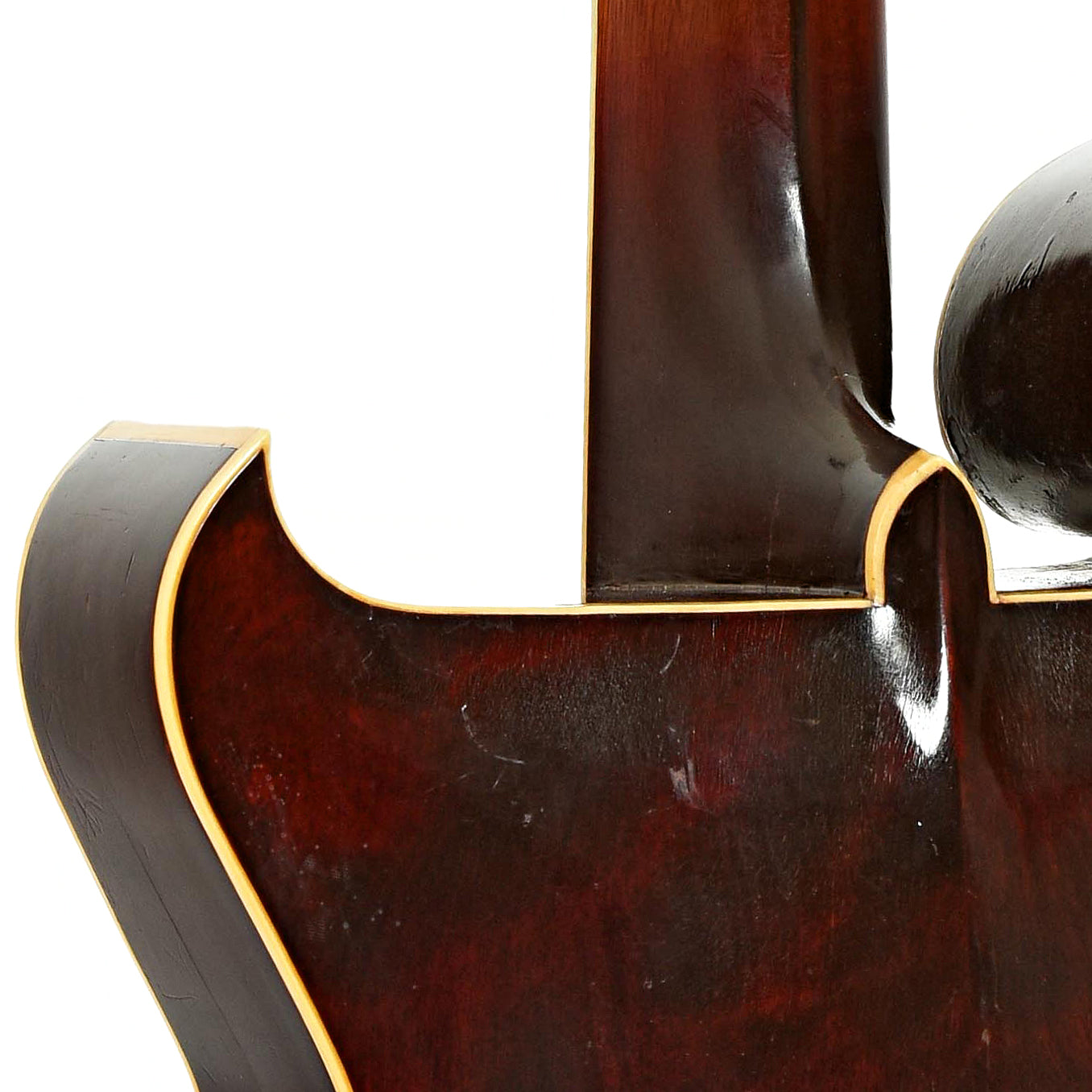 Neck joint of Gibson Style 0 Artist Archtop Acoustic Guitar