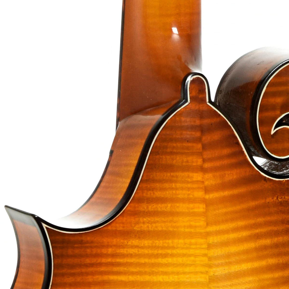 Neck joint of Janish F5 JYN Mandolin 