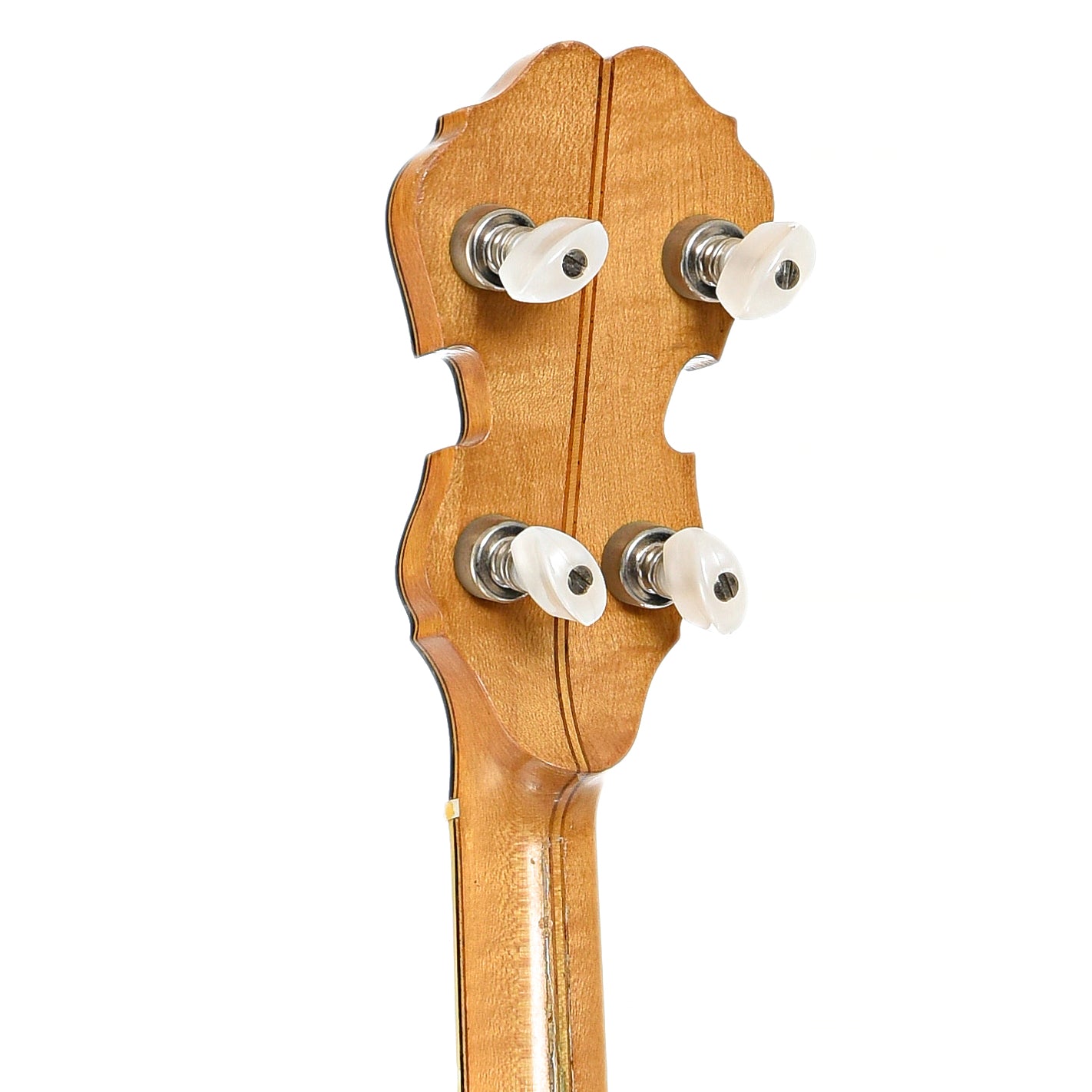 Back headstock of Muse Style No.5 Extra long Neck Banjo (mid 1960's)