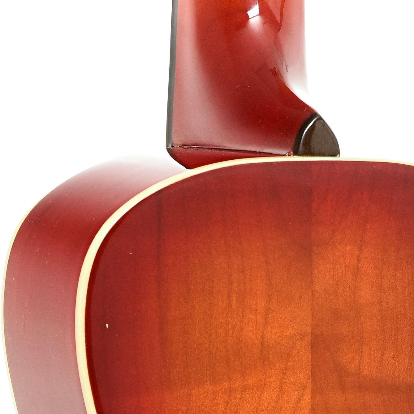 Neck joint of Kala KA-FMCB-C Gloss Flame Maple Cherry Burst Concert