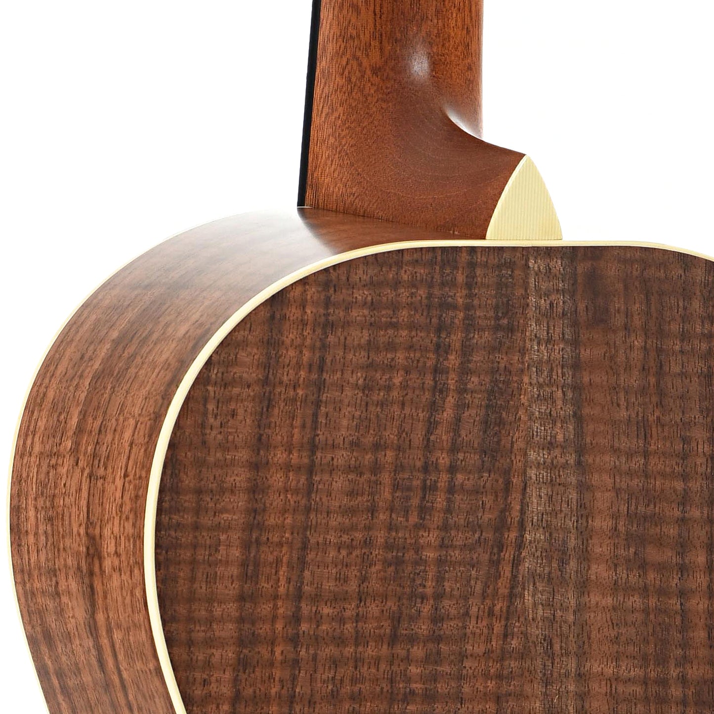 Heel of Cirrus Figured Walnut Parlor Guitar